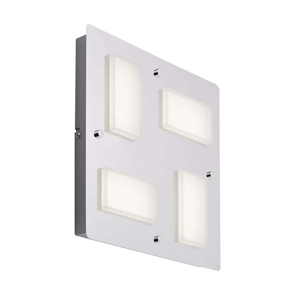 Biard Glacier Plafondlamp / Wandlamp LED IP44 18W (4 lampen uitvoering)