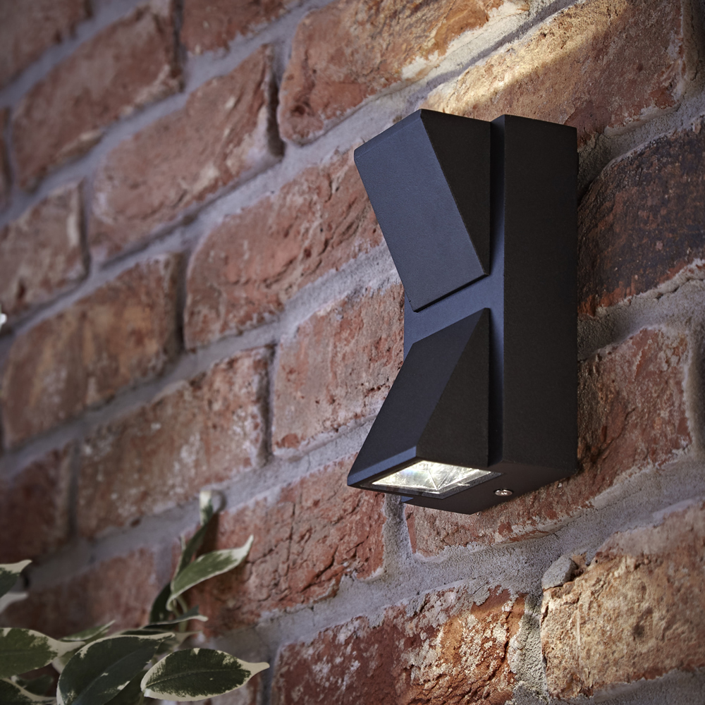 Biard Architect Wandlamp Buiten Zwart Op & Neerwaarts 6W SMD LED IP54