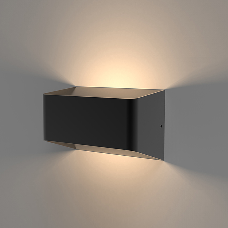 Orta 10W LED Wandlamp Buiten Aluminium Zwart/Wit IP54