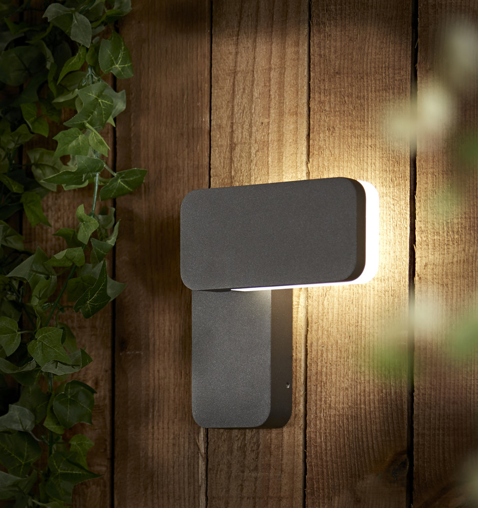 Someo 10W LED Wandlamp Buiten Vierkant IP65 - Verkrijgbaar in Antraciet & Zwart