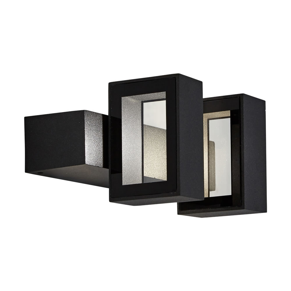 Brno 15.5W LED Wandlamp Buiten Vierkant Op- & Neerwaarts IP66 Antraciet