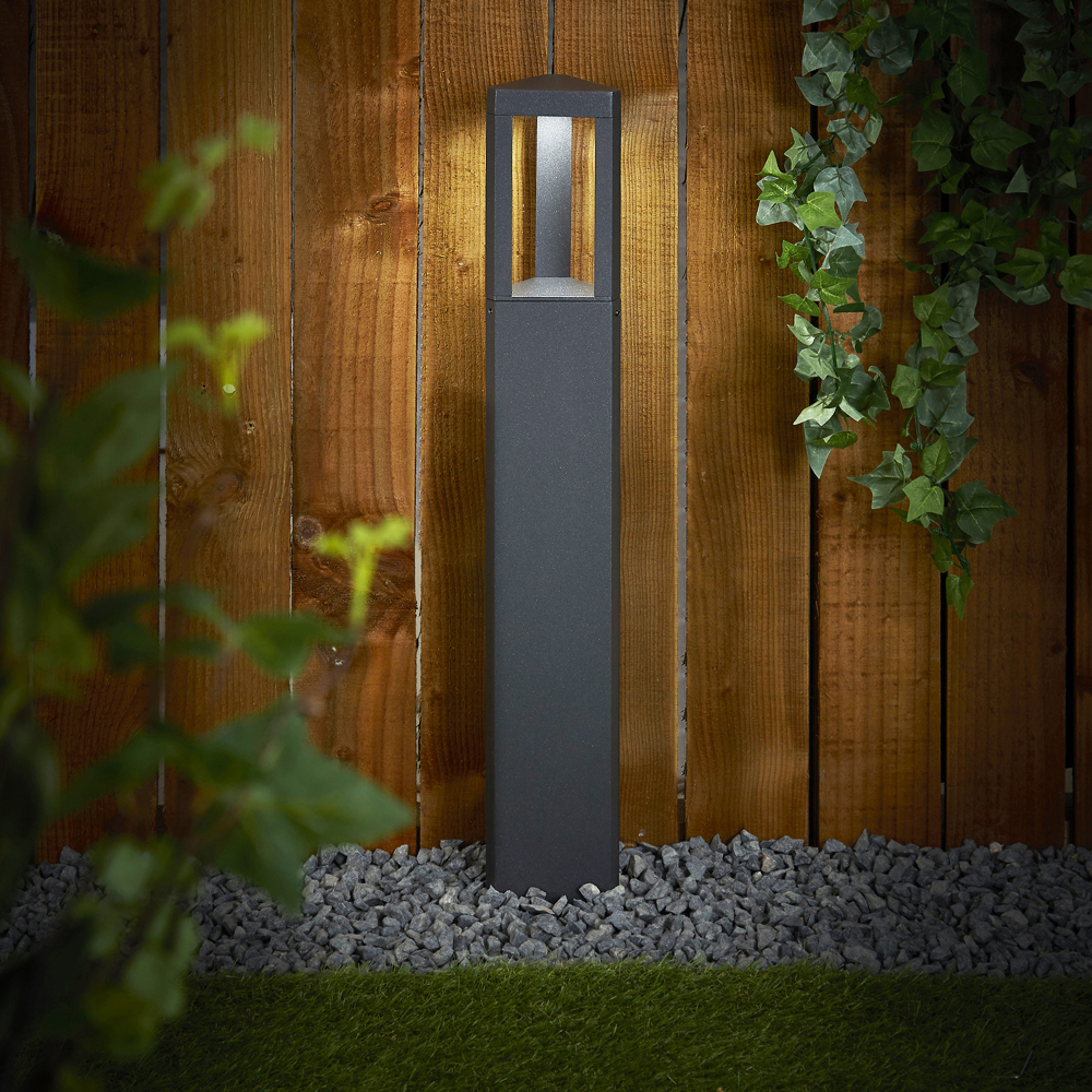 Broholm 8W LED Sokkellamp IP65 65cm - Verkijgbaar in Antraciet en Zwart