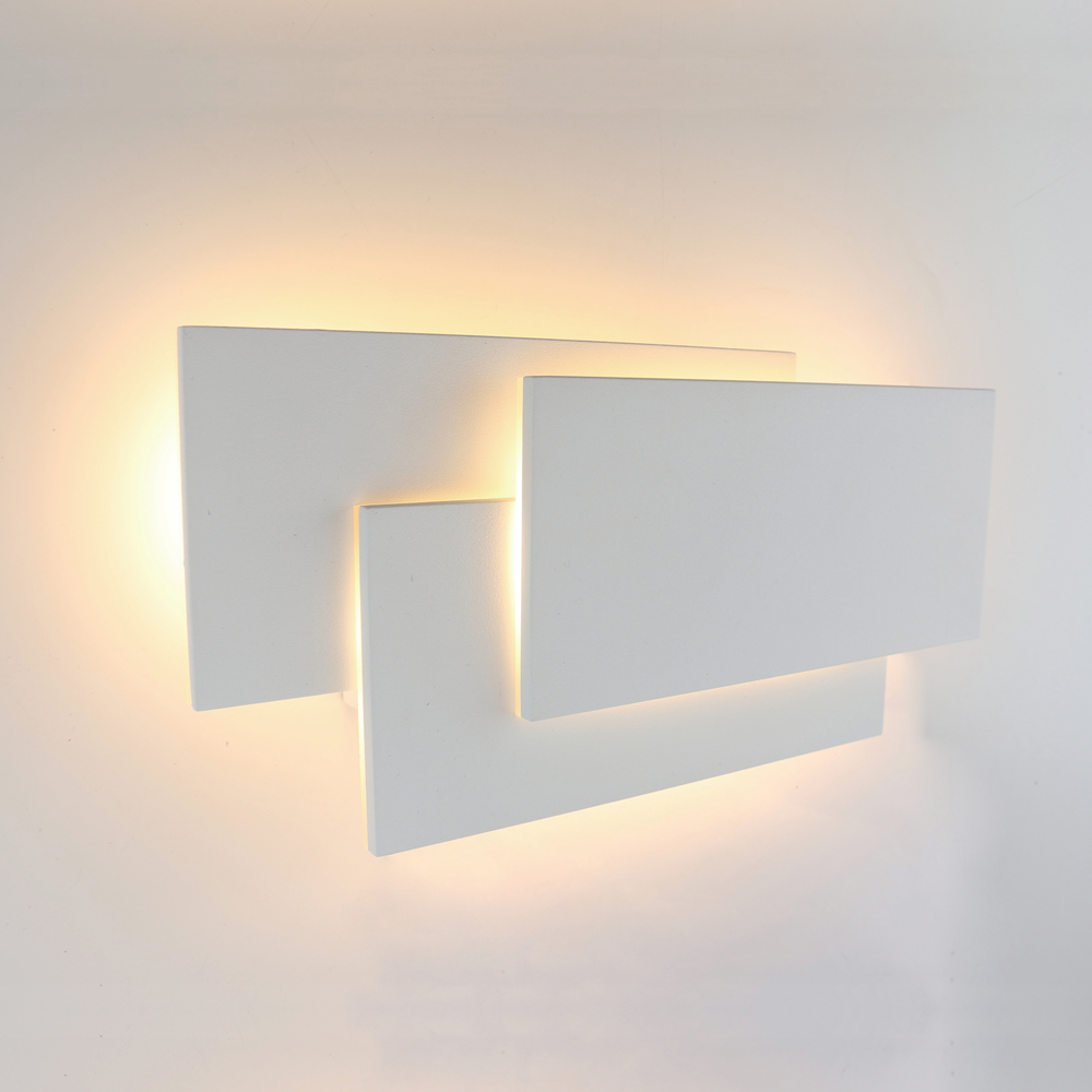 Piran Vierkante Wandlamp Binnen – Wit Led