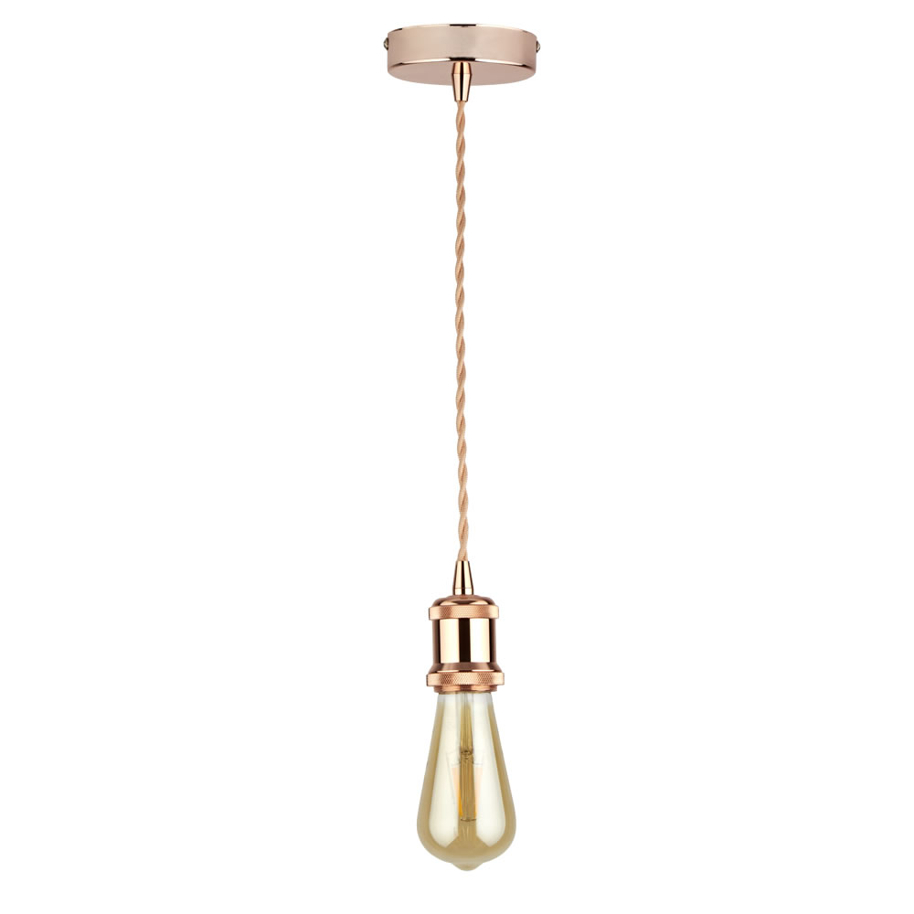 Biard Norrebro Pendel E27 Rosegoud 4,8 x 6,9 cm