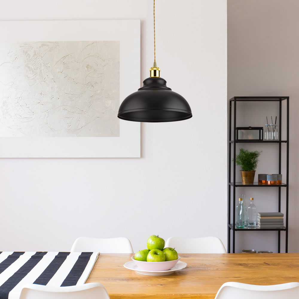 Biard Dalston Hanglamp Zwart E27 (keus uit 5 fitting kleuren)