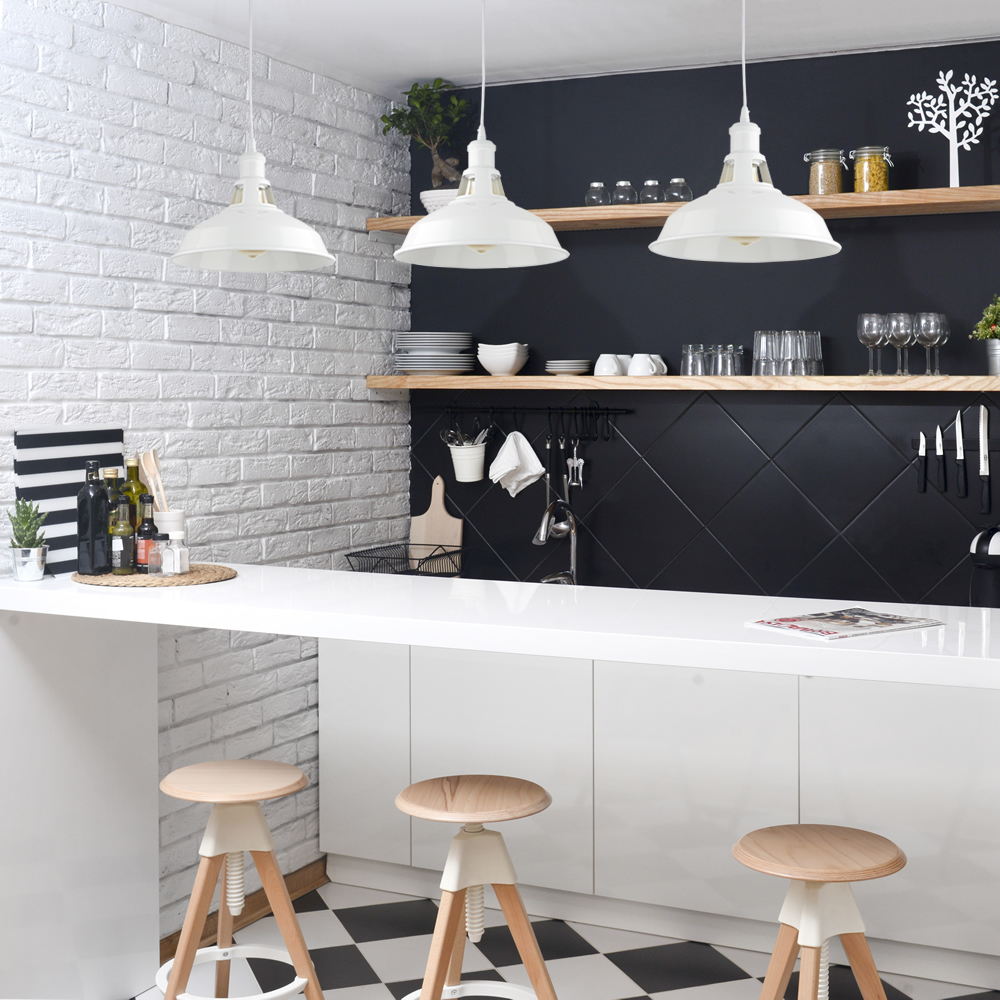 Biard Brera Hanglamp Wit E27 (keus uit 5 fitting kleuren)