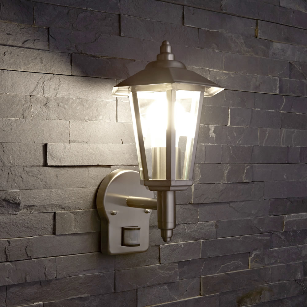 Biard Cannes RVS Klassieke Lantaarn Stijl Buitenverlichting - met Sensor