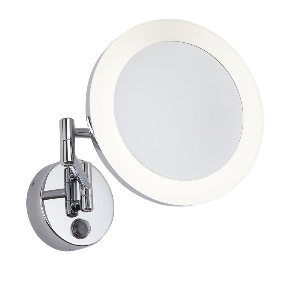 Monoun Scheerspiegel met LED Rond d. 20 x 38cm 3W Chroom LED IP44