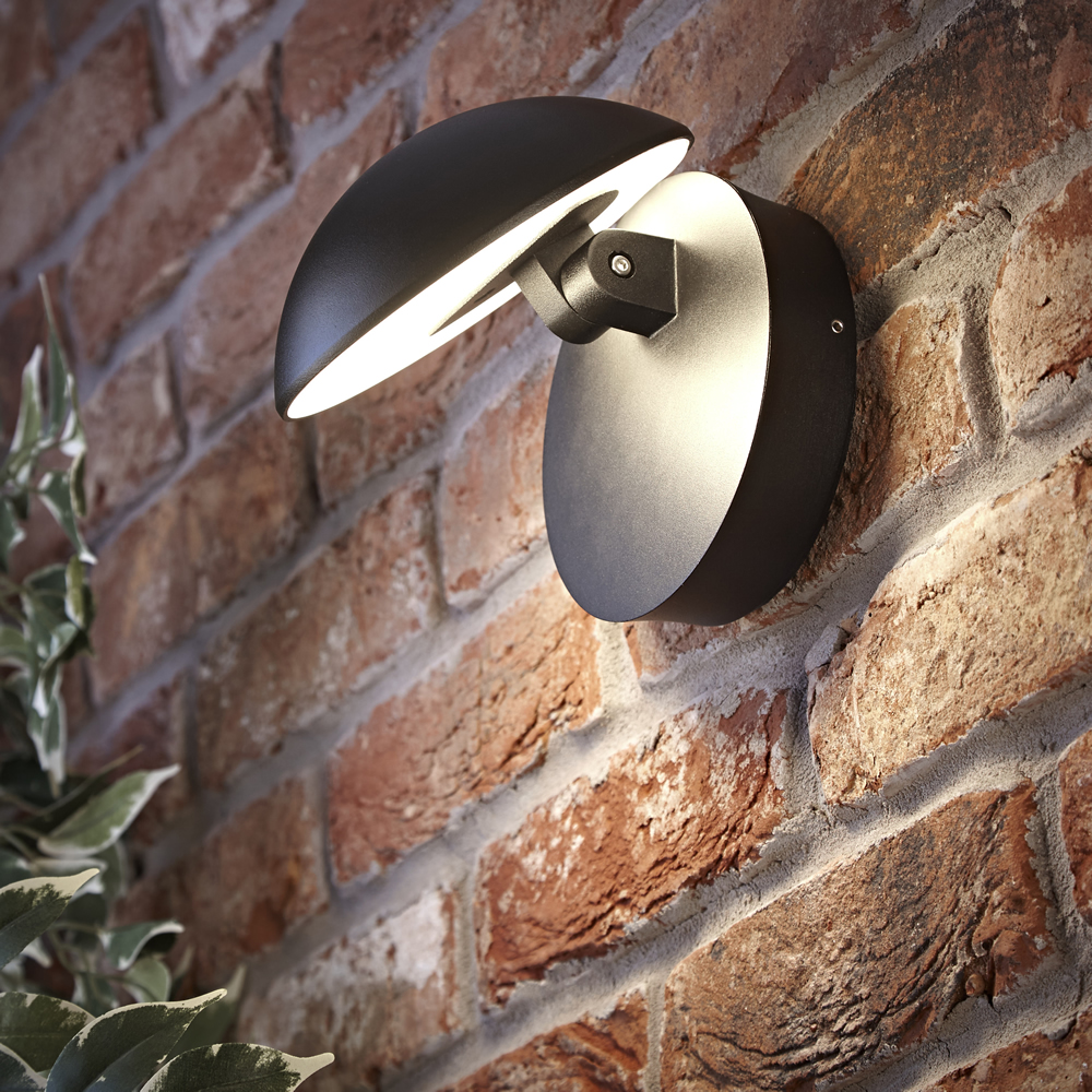 Biard Piombino Verstelbare LED 13W IP54 Wandlamp - Zwart