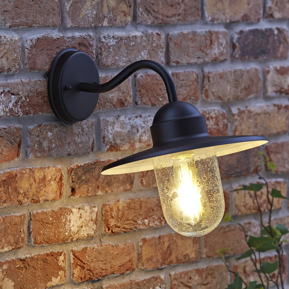 Biard Sienna Wandlamp Buiten Zwart excl Lamp - E27 / IP44