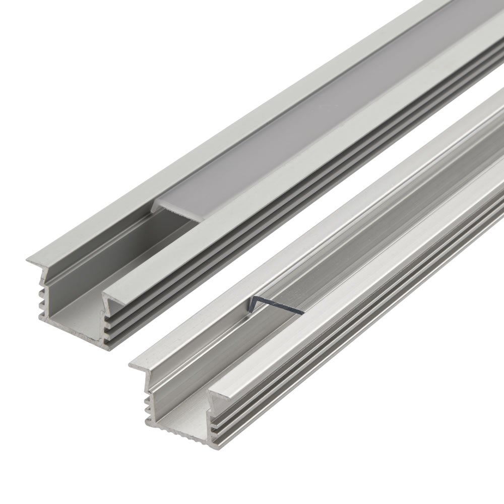 Biard 1 Meter Aluminium Inbouw Profiel voor LED Stripverlichting - Doorzichtig of Matt