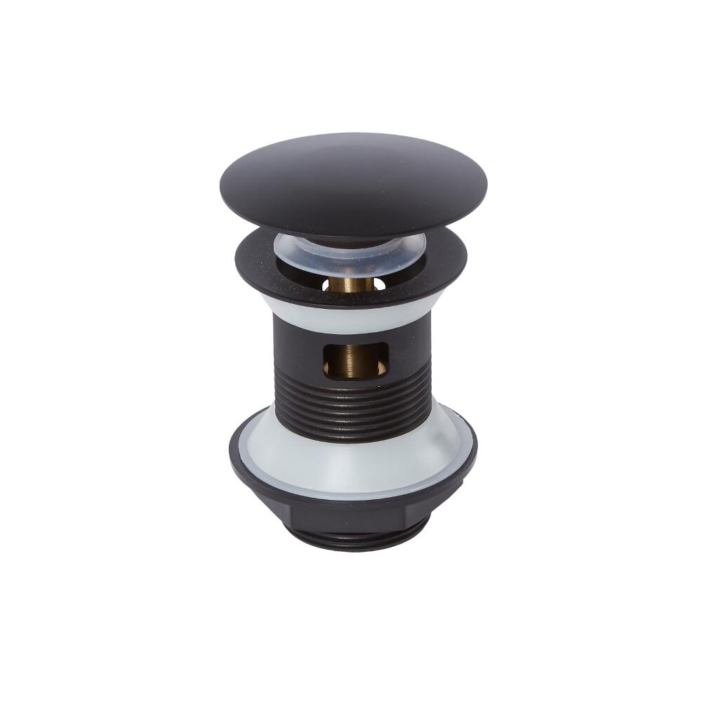 Nox Drukknop Afvoerplug Zwart