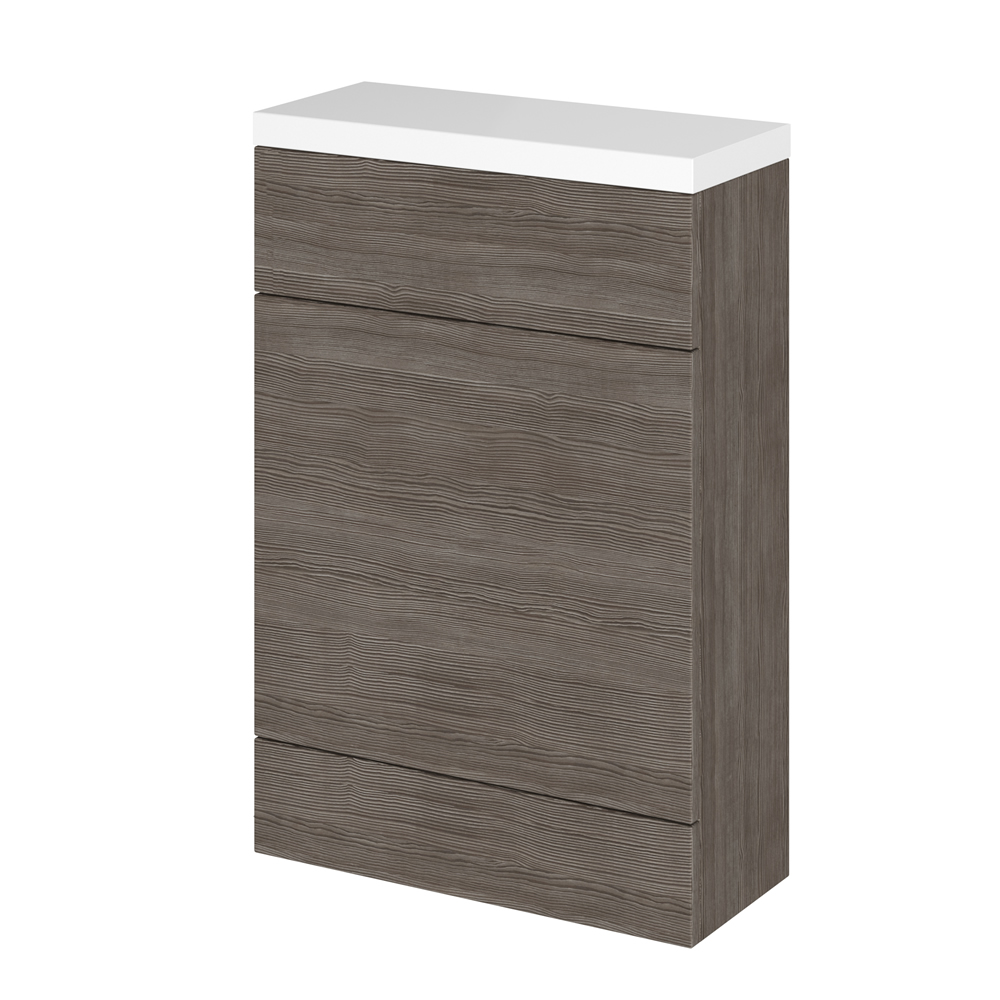 500mm x 255mm X 864mm Modern Bruin/grijs Staand WC meubel - stortbak & toilet niet inbegrepen