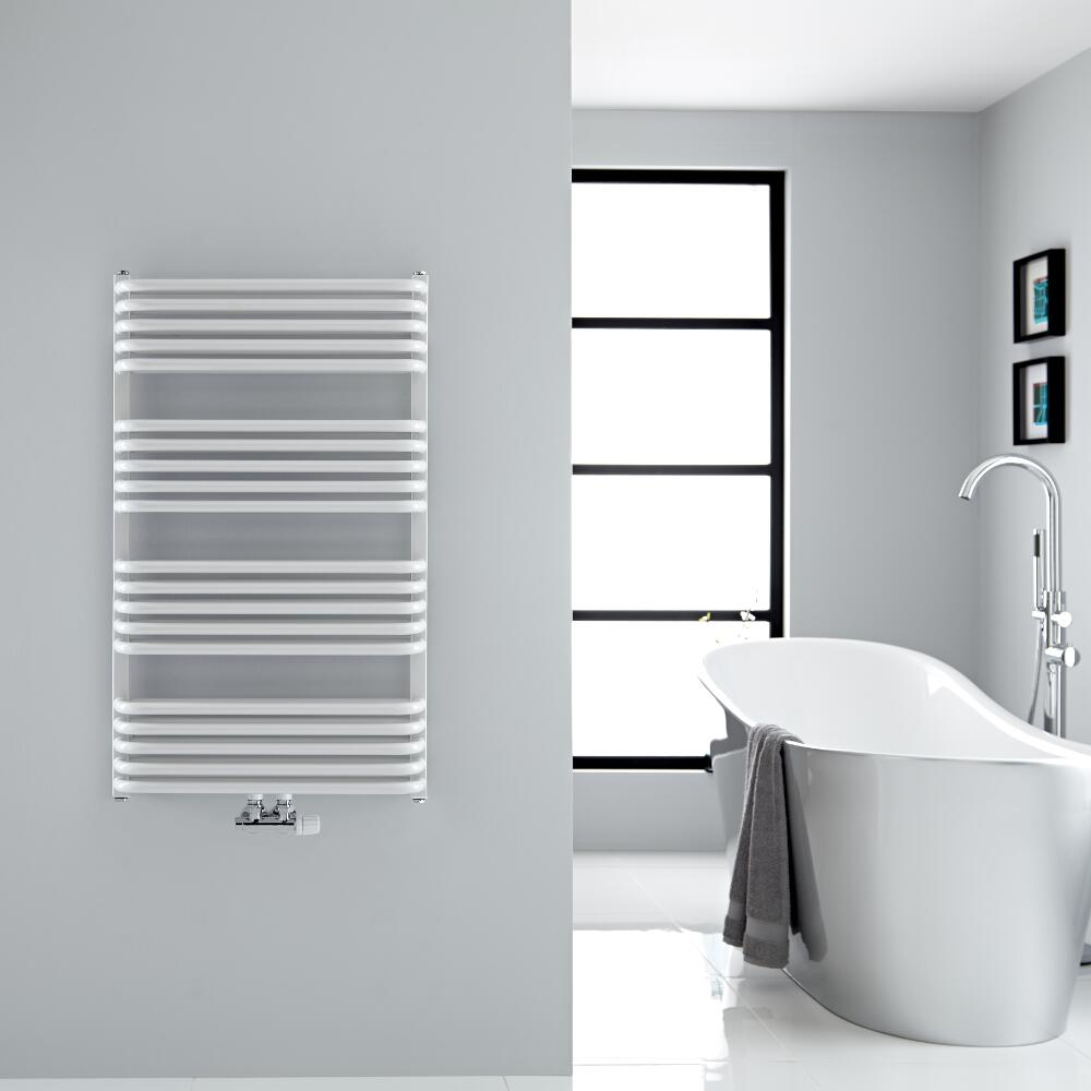 Arch Gebogen Handdoekradiator Wit 100cm x 60cm x 10,1cm 1114 Watt