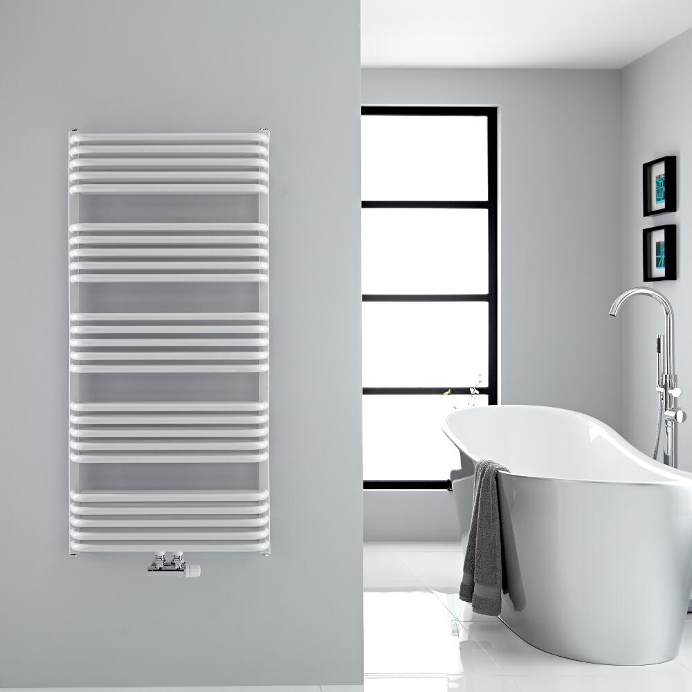 Arch Gebogen Handdoekradiator Wit 126,9cm x 60cm x 10,1cm 1338 Watt