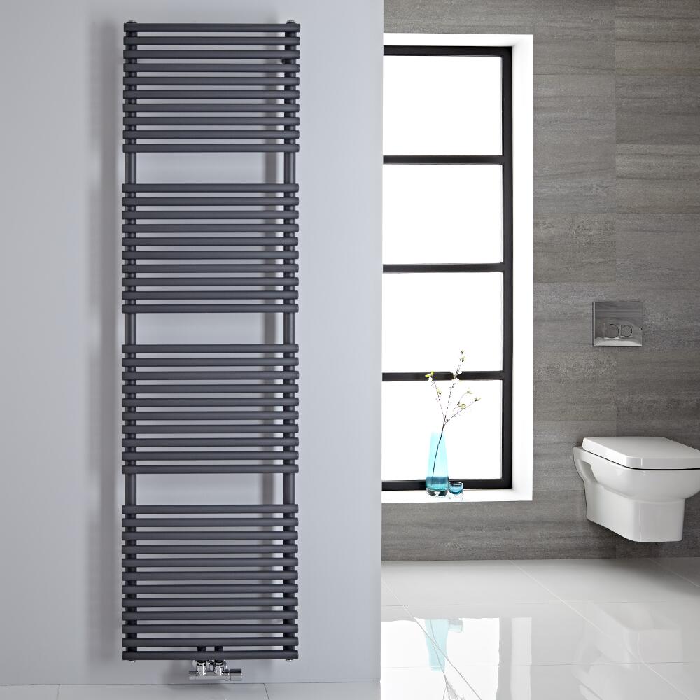 Magera Handdoekradiator met Middenonderaansluiting Antraciet 182,3cm x 50cm 456 Watt