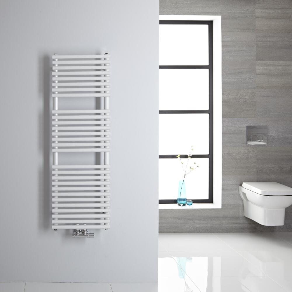 Magera Handdoekradiator met Middenonderaansluiting Wit 121,6cm x 40cm 362 Watt