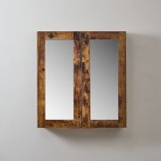 Moderne Spiegelkast Hoekmontage 60cm x 65cm | Keuze Afwerking & Meubelgrepen | Cluo