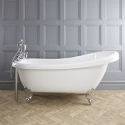 Vrijstaand Bad Klassiek 171cm x 74cm Glanzend Wit | Keuze Afwerking Badpoten | Oxford