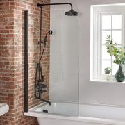 Badwand Afgerond Zwart | Nox