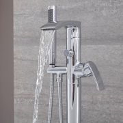 Vrijstaande Badmengkraan met Handdouche Chroom | Razor