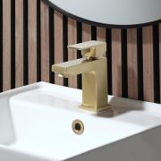 Wastafelmengkraan 1-Gats Modern - Satijn Goud | Lyra