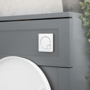 Bedieningspaneel WC Vierkant Modern - Chroom