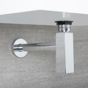 Wastafel Sifon Vierkant Chroom