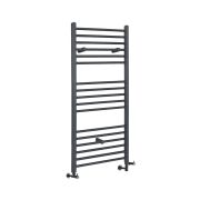 Handdoekradiator Dual Fuel / Hybride Antraciet Vlak - Incl. Verwarmingselement, T-Stuk en Radiatorkranen | Keuze Afmeting | Artle