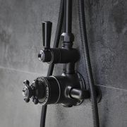 Hudson Reed Elizabeth - Douchekraan Thermostatisch Opbouw 1-Weg  Klassiek - Zwart