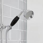 Handdouche Massief Messing Klassiek met Chromen en Zwarte Afwerking | Elizabeth