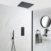 Douchesysteem Thermostatisch Zwart - Creëer Uw Eigen Douchesysteem | Nox