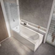 Douchebad Modern | Keuze Afmeting Bad, Keuze Afwerking Badwand en Optie Badpanelen Toe te Voegen | Covelly