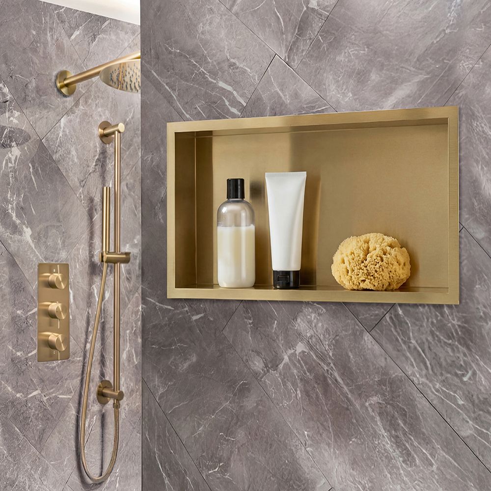 Inbouwnis Badkamer - Rechthoekige Douchenis 64cm x 34cm | Keuze Afwerking