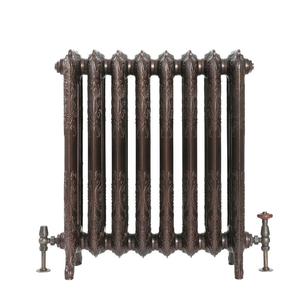 Gietijzeren Radiator Antiek Koper Bloemenmotief |77cm Hoog x Kies de ...