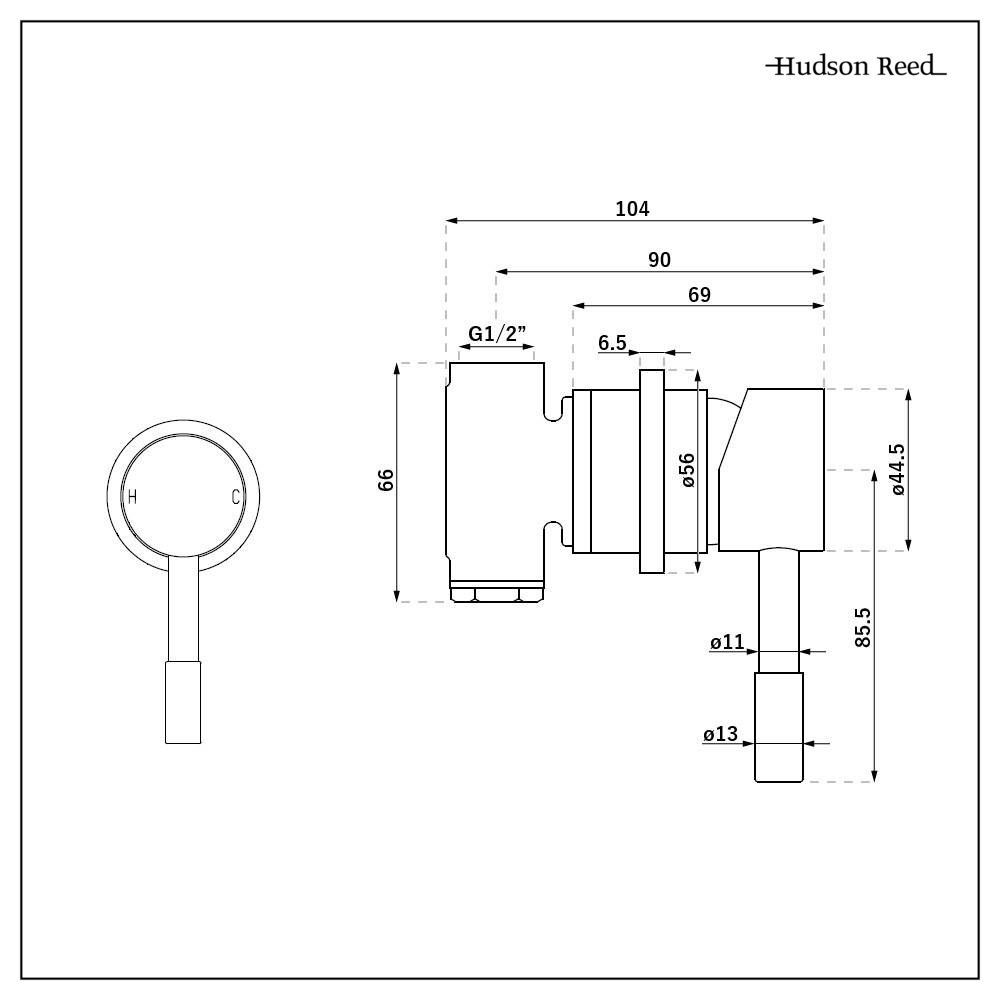 Hansgrohe Talis E afbouwdeel v. inbouw douchekraan mat wit - 71765700