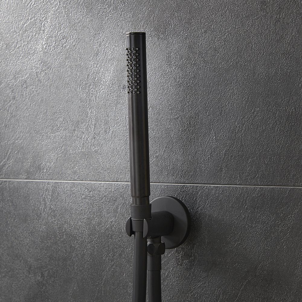 Brauer Edition thermostatische inbouw doucheset - geborsteld goud PVD - hoofddouche 30cm - wandarm - ronde handdouche - met glijstang 5-GG-038