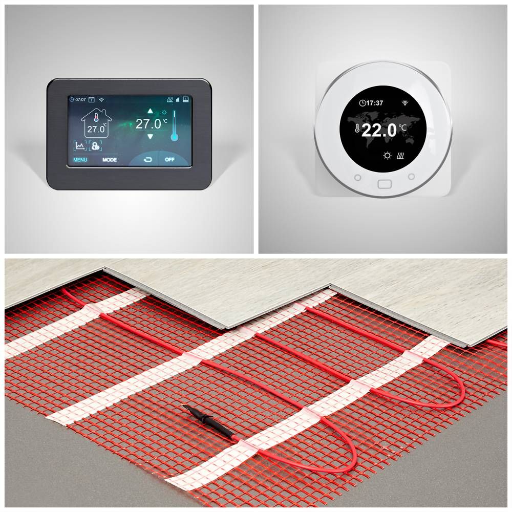 Elektrische vloerverwarming Magnum - thermostaat aansluiten
