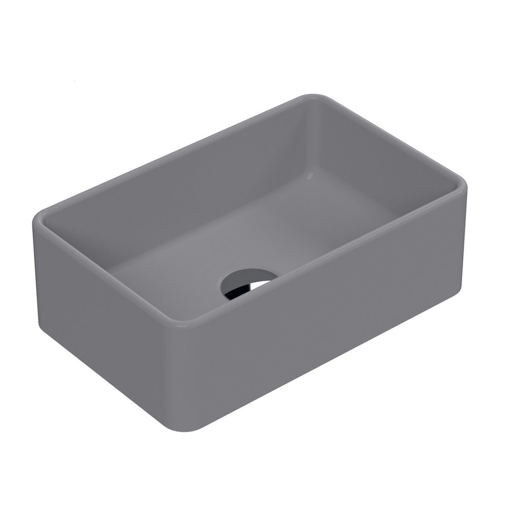 Opzetwastafel 37cm x 37cm Vierkant Modern (geen Kraangaten) - Wit | Beckett Opzetwastafel 37cm x 37cm Vierkant Modern (geen Kraangaten) - Wit | Beckett