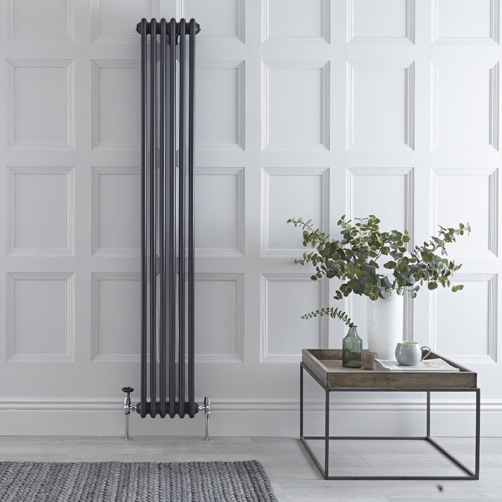 Kolomradiator CV Verticaal 3-Koloms Klassiek 180cm x 29cm - Antraciet ...