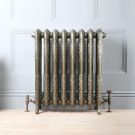 Gietijzeren Radiator Antiek Messing Bloemenmotief |77cm Hoog x Kies de Breedte | Charlotte
