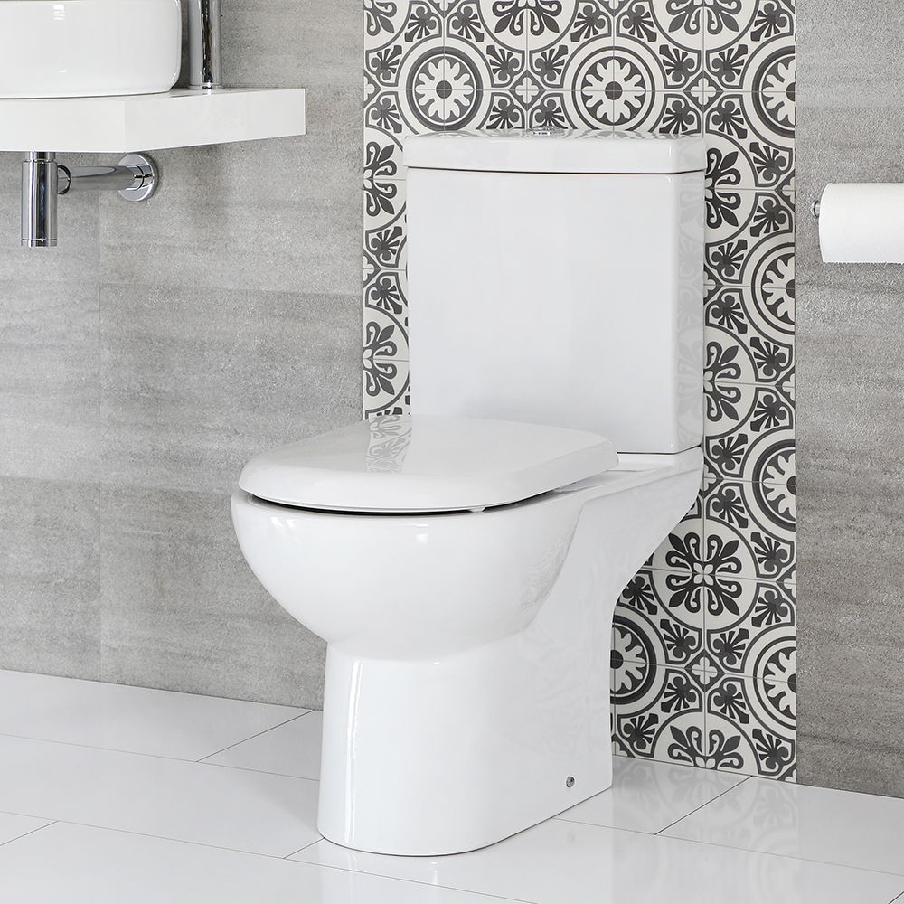 middelen Inspecteur streng Duoblok Toilet Modern Rond met Soft-Close WC-Bril | Ashbury