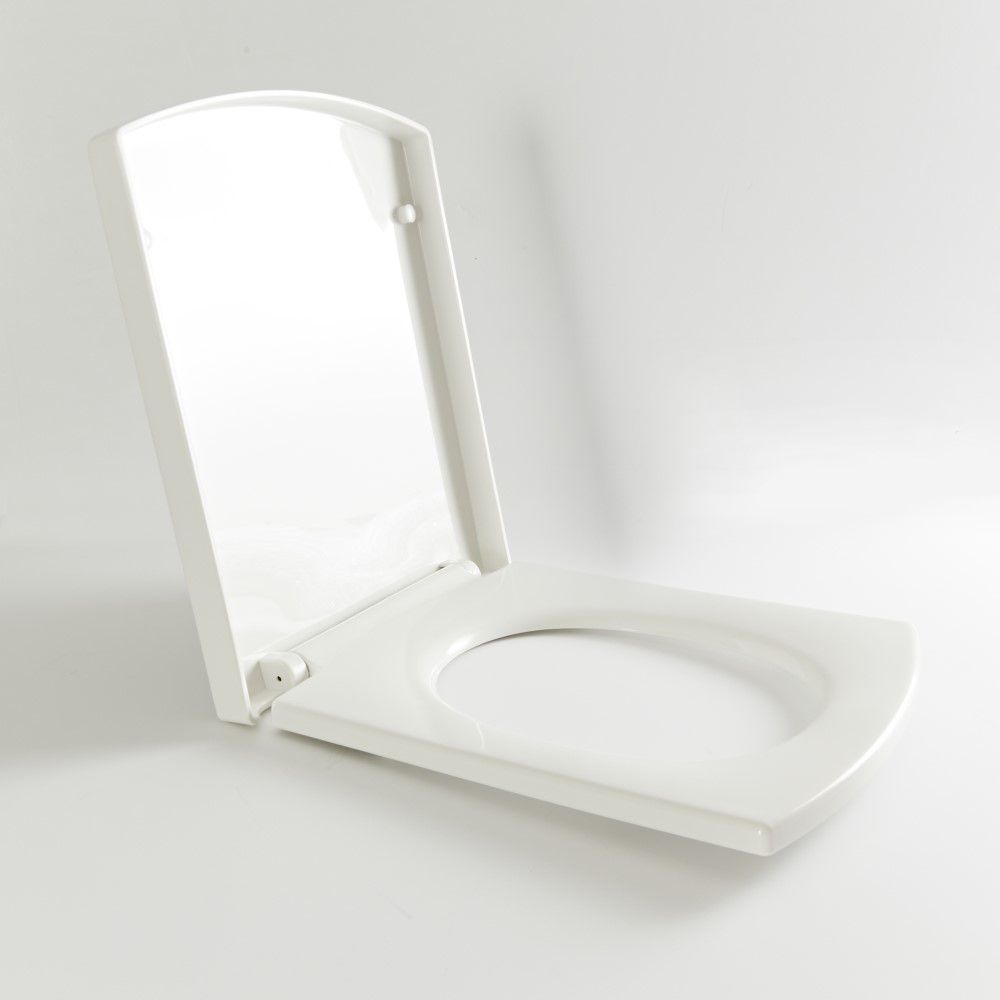 Labe Ophef effect Soft-Close WC-bril Klassiek Afneembaar Topmontage Wit | Chester