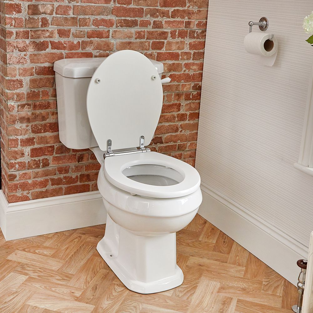 Duoblok Toilet Keramisch Klassiek Wit met Stortbak | WC-Bril | Richmond