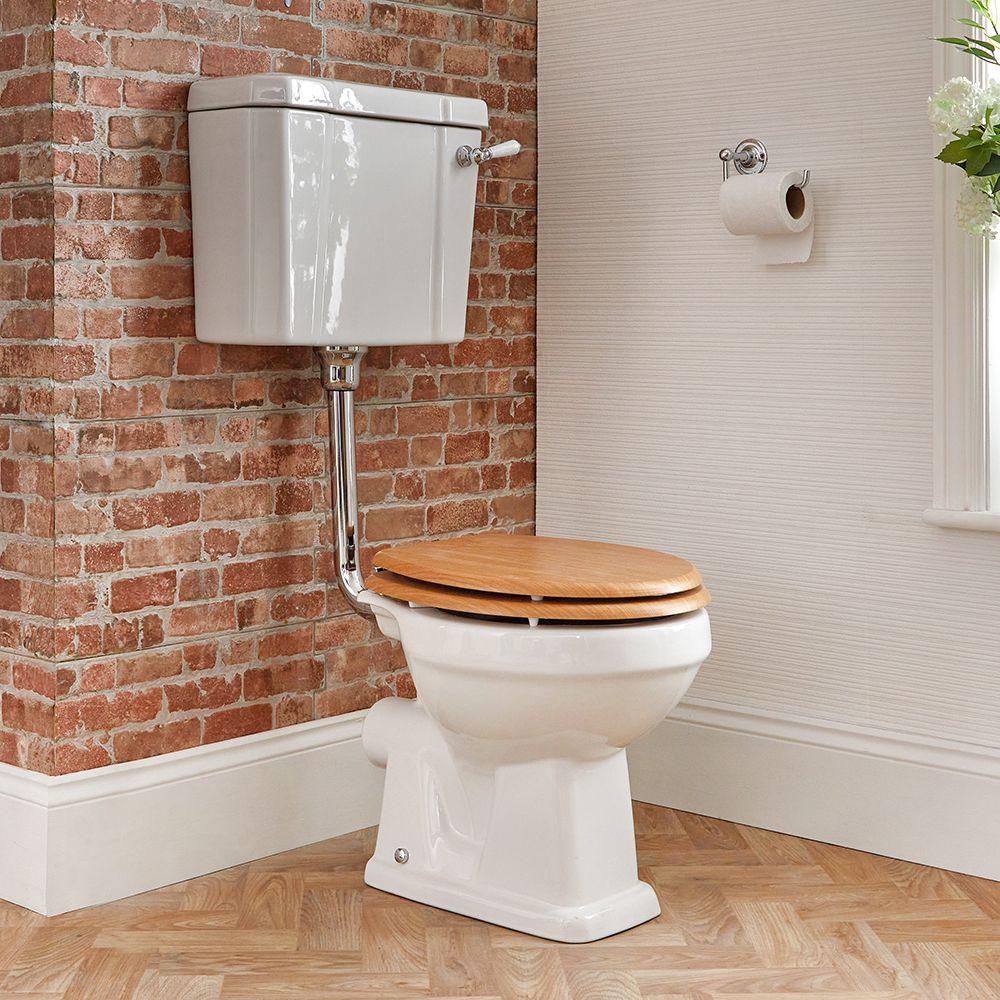 St Handvest Voorzien Toilet Halfhoog Klassiek Wit | Keuze WC-Bril | Richmond