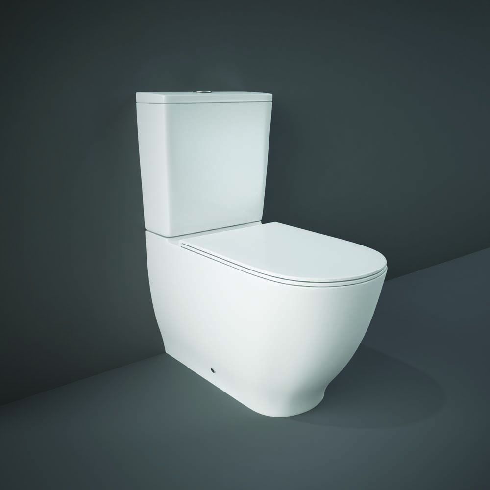 Duoblok Toilet Modern met Softclose Toiletzitting Glanzend Wit | x Hudson