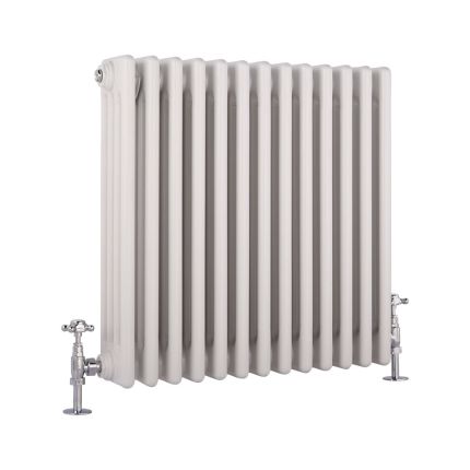 Kolomradiator CV Horizontaal 4-Koloms Klassiek 60cm x 60,5cm - Wit | Windsor