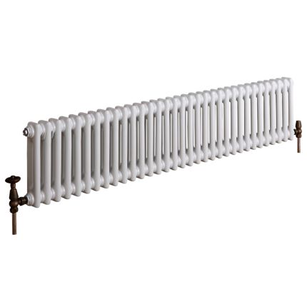 Kolomradiator CV Horizontaal 2-Koloms Klassiek 30cm x 150,5cm - Wit | Windsor
