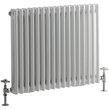 Kolomradiator CV Horizontaal 2-Koloms Klassiek 60cm x 78,5cm - Wit | Windsor