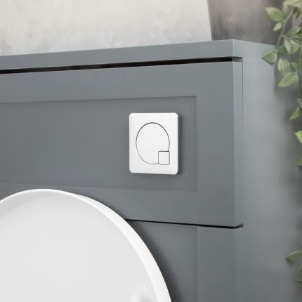 Bedieningspaneel WC Vierkant Modern - Chroom